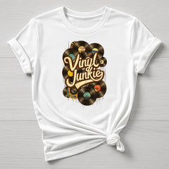 Music T-Shirt : Vinyl Junkie Design, Gildan Softstyle