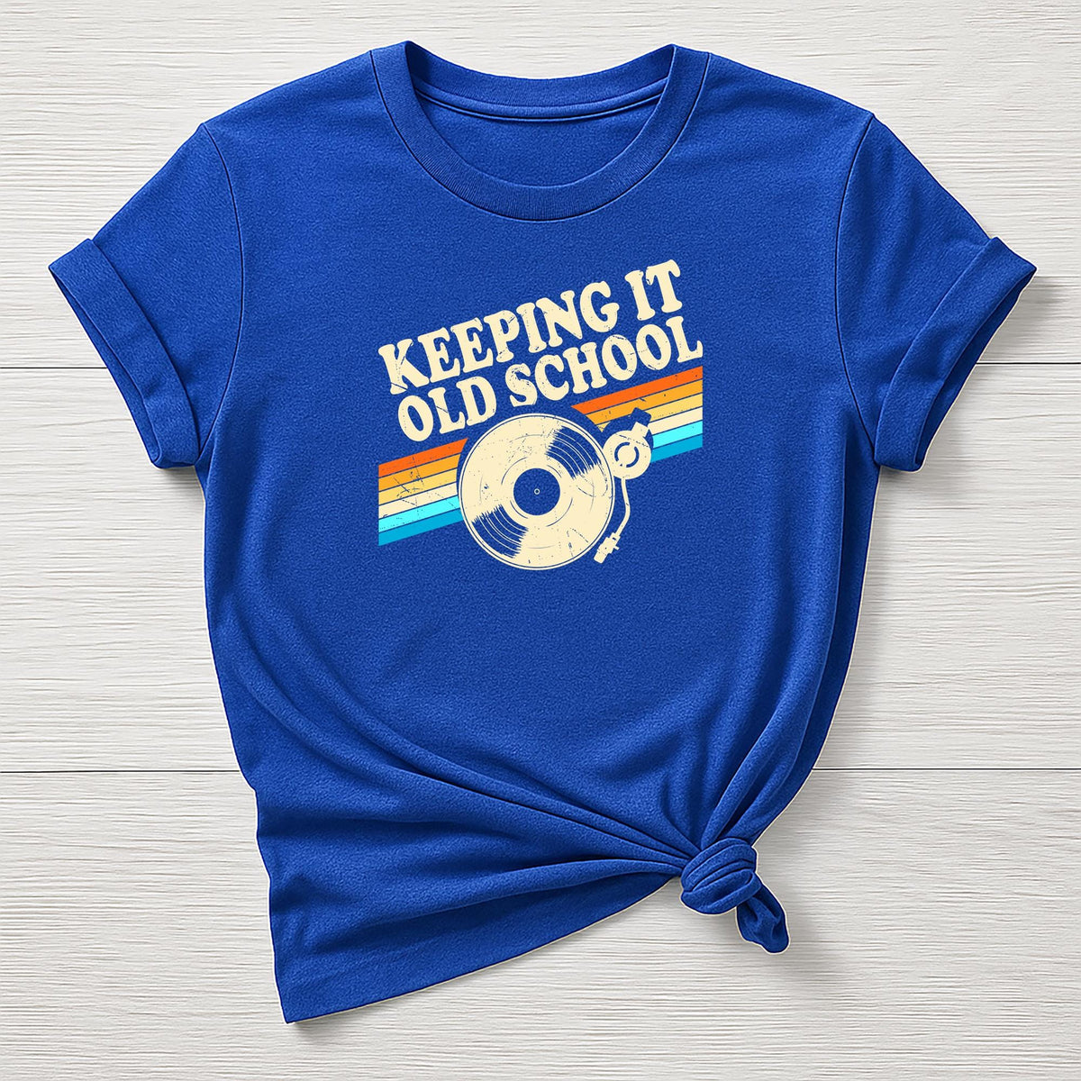 Music T-Shirt : Keeping it Old School Design, Gildan Softstyle