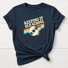 Music T-Shirt : Keeping it Old School Design, Gildan Softstyle