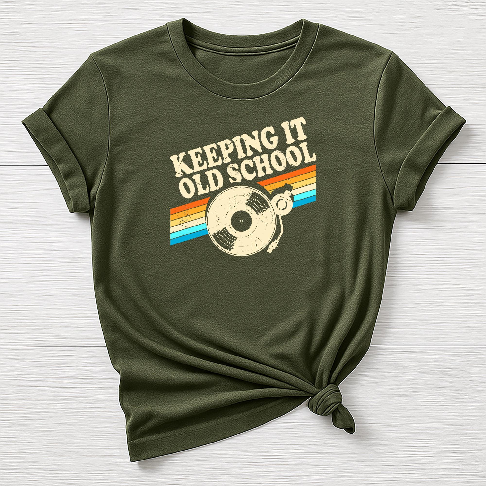 Music T-Shirt : Keeping it Old School Design, Gildan Softstyle