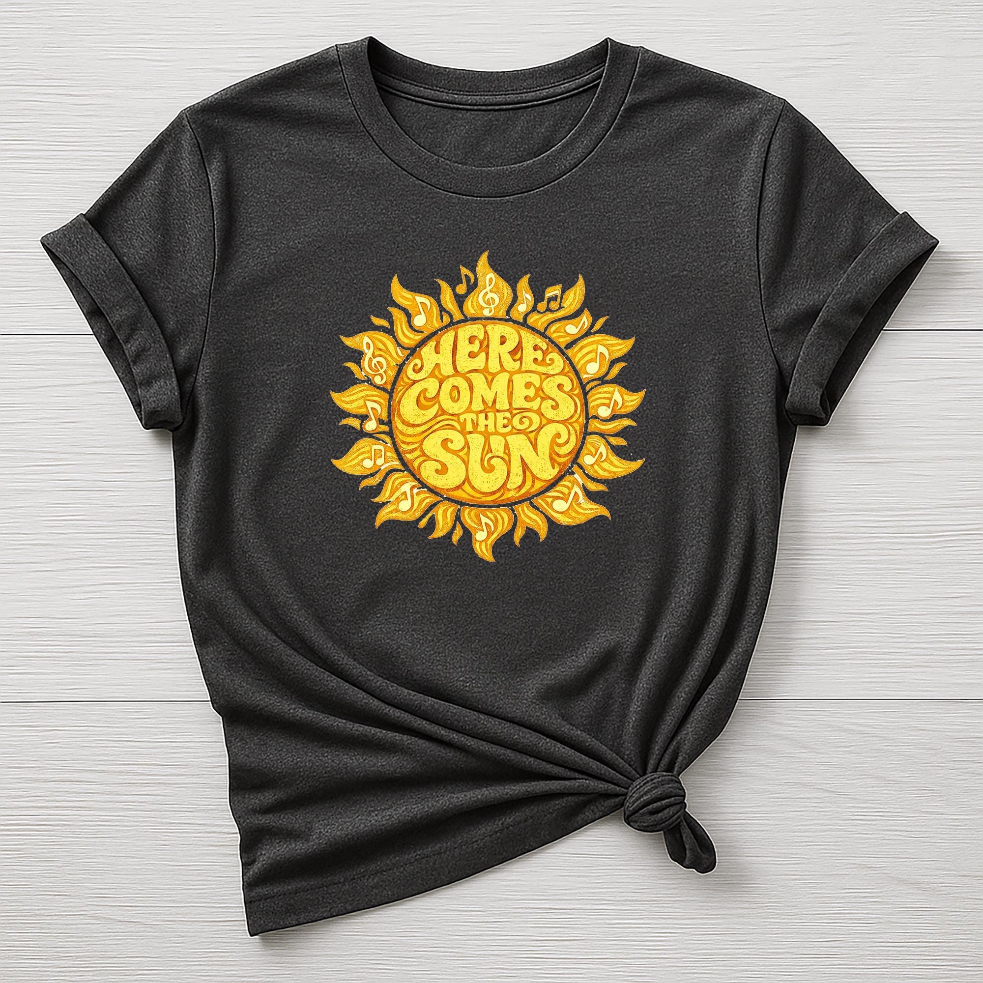 Here Comes The Sun T-Shirt : Music Design, Gildan Softstyle