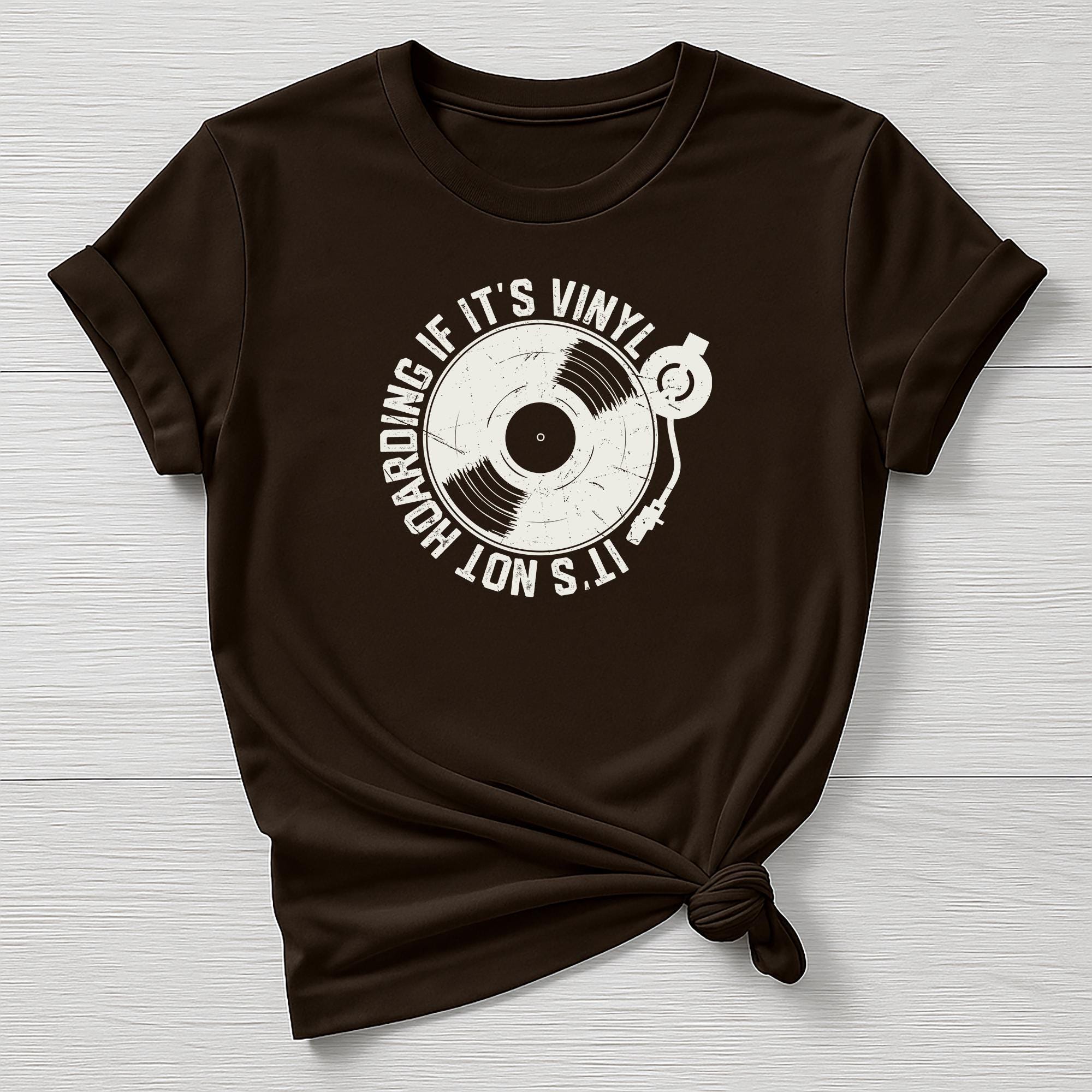 Music T-Shirt : Its Not Hoarding if its Vinyl, Gildan Softstyle