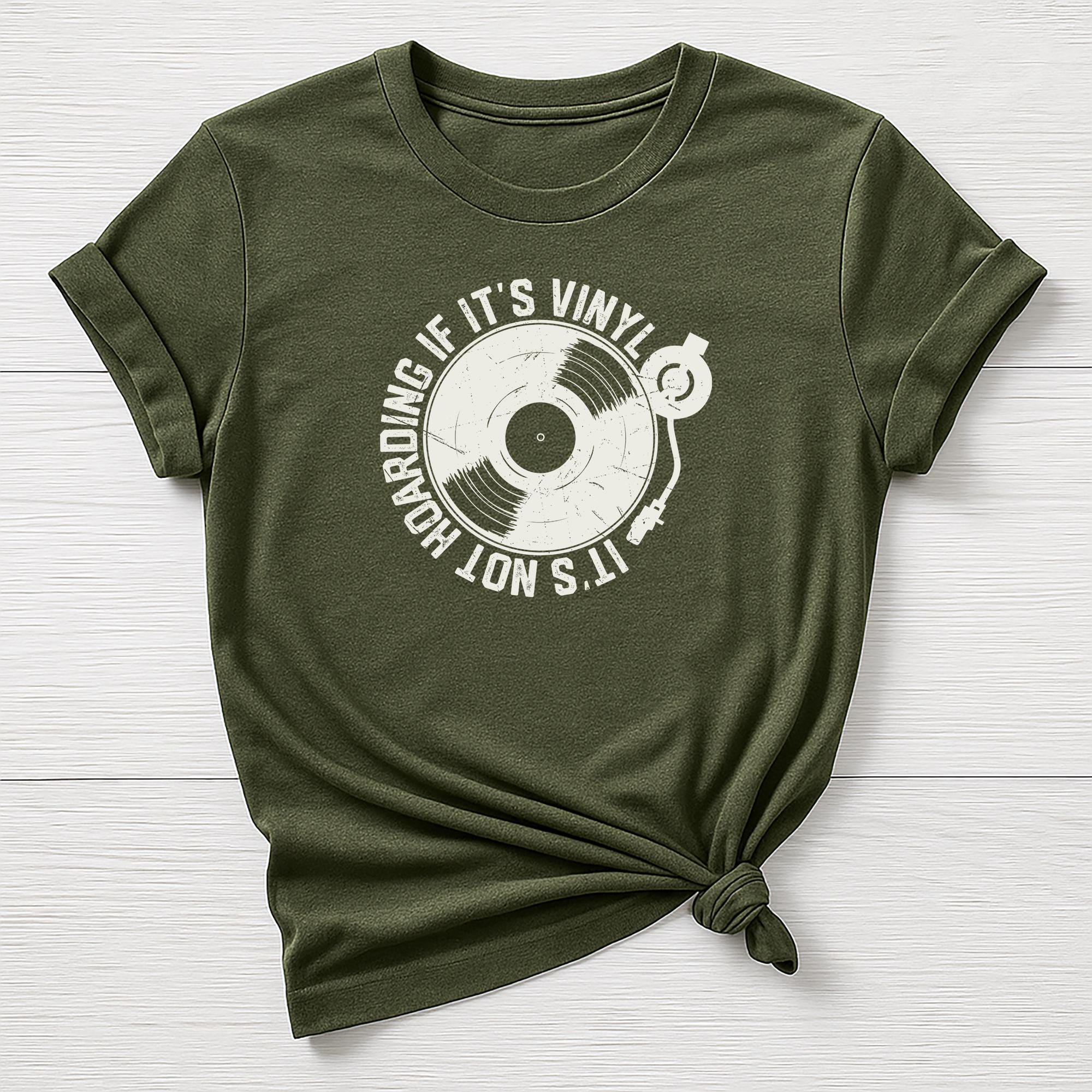 Music T-Shirt : Its Not Hoarding if its Vinyl, Gildan Softstyle