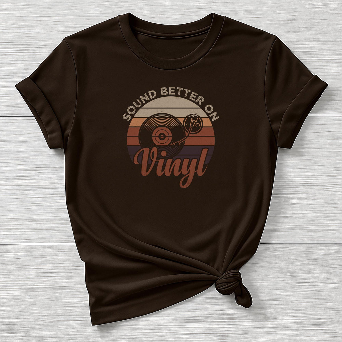Music T-Shirt : Sound Better on Vinyl Design, Gildan Softstyle