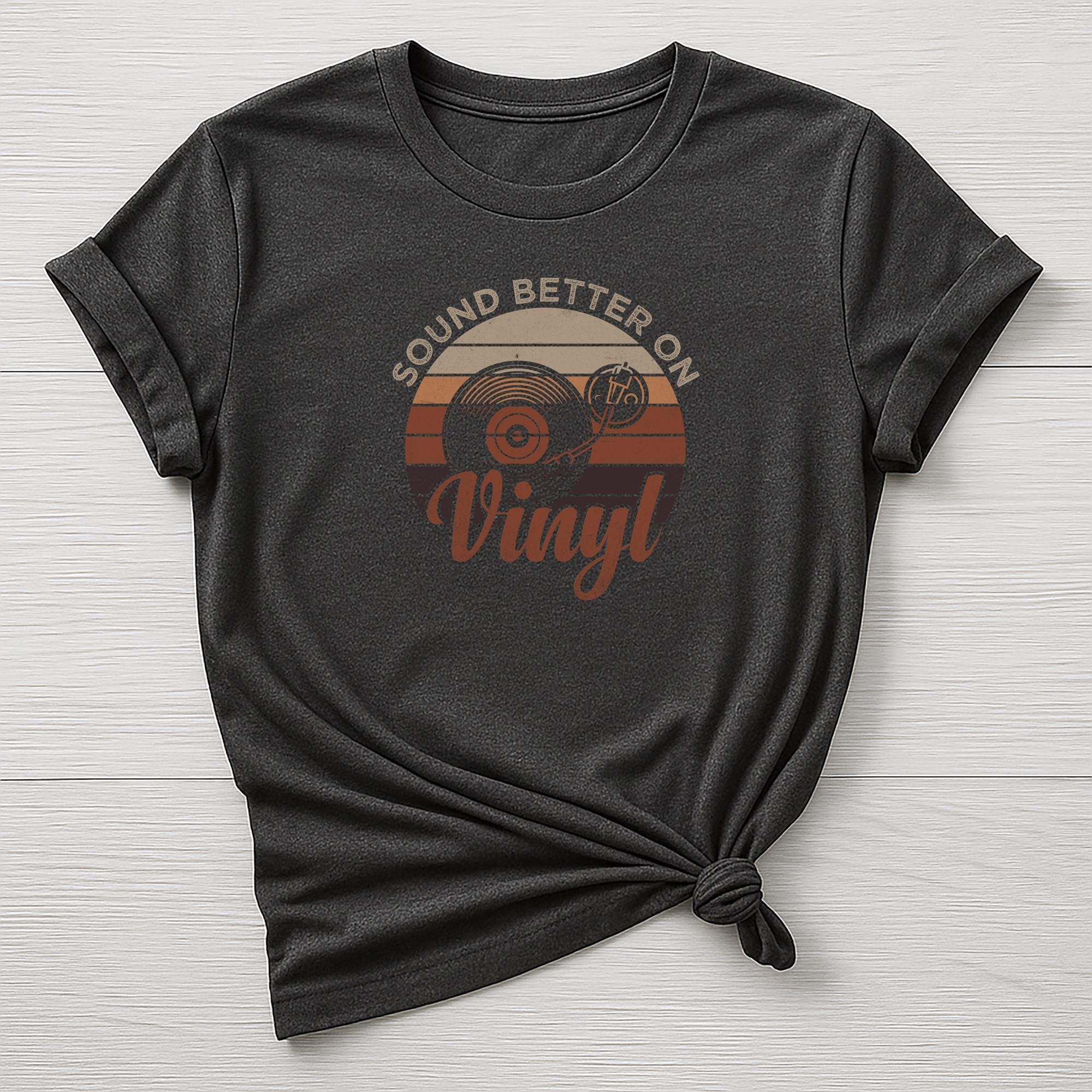 Music T-Shirt : Sound Better on Vinyl Design, Gildan Softstyle