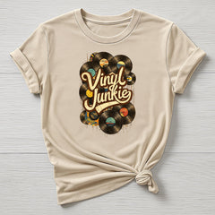Music T-Shirt : Vinyl Junkie Design, Gildan Softstyle