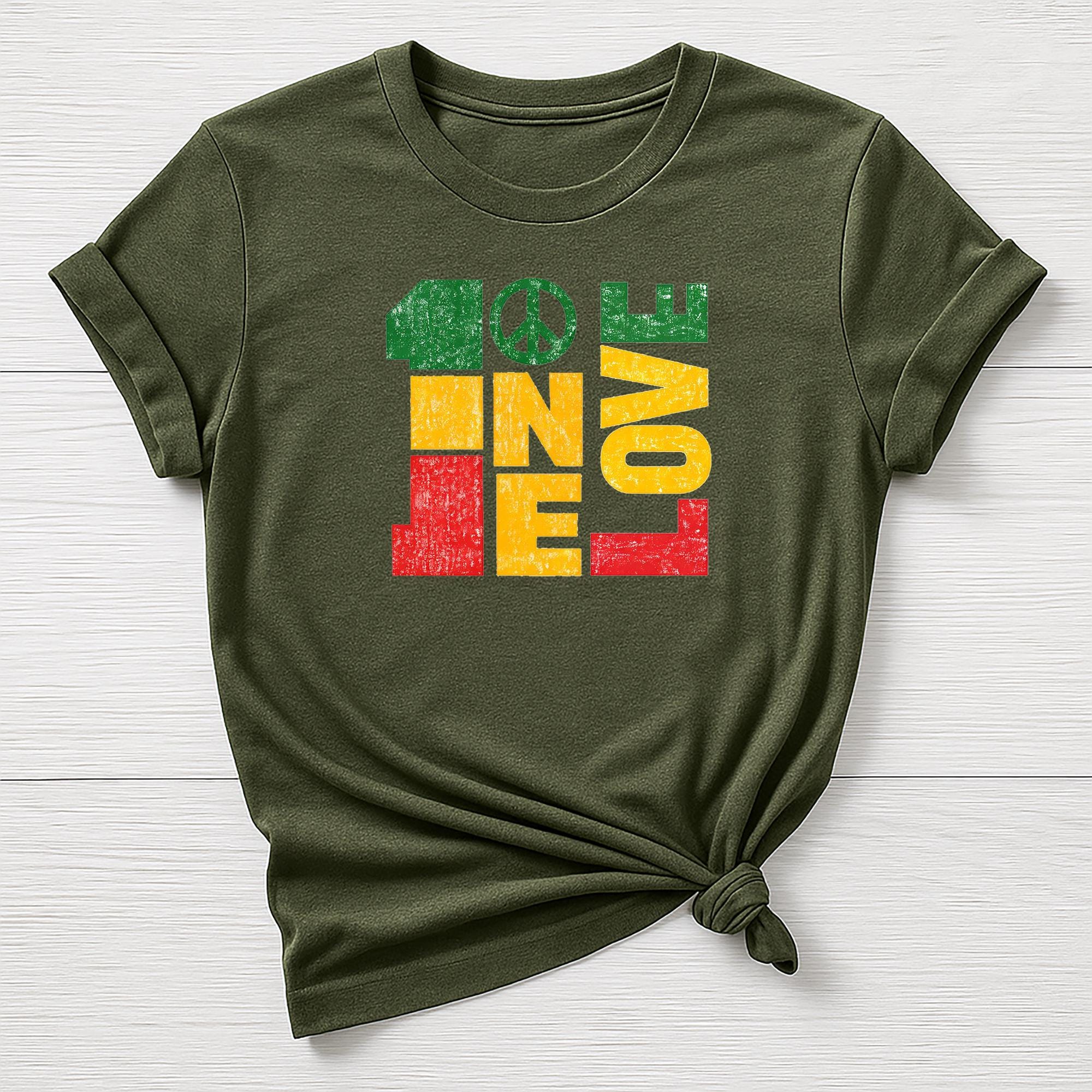 Music T-Shirt : One Love Design, Gildan Softstyle