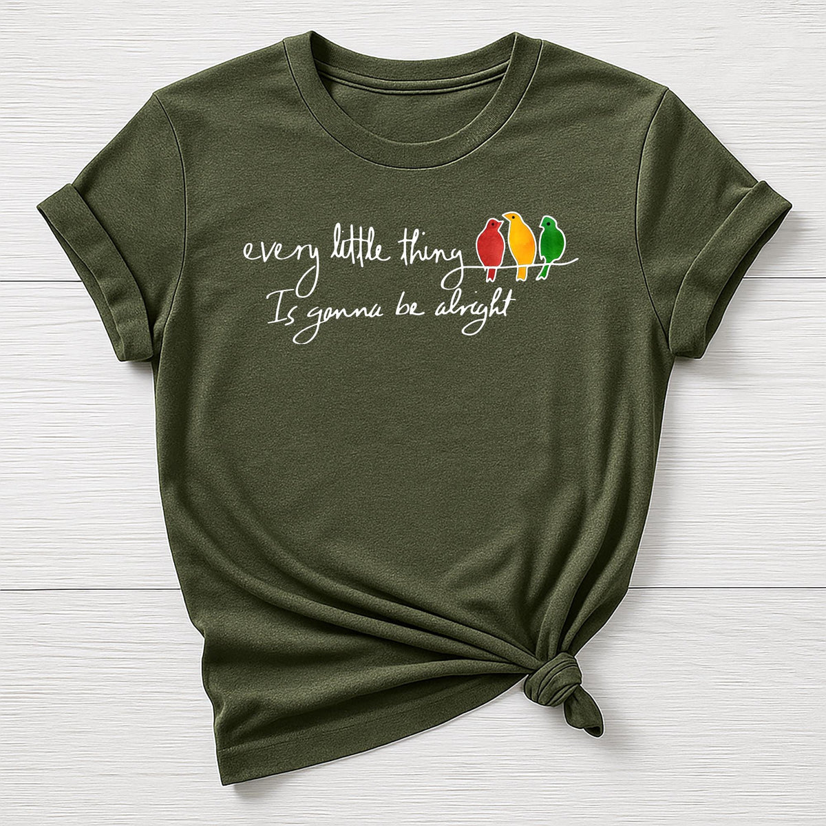 Music T-Shirt : Every Little Thing 3 Birds Design, Gildan Softstyle