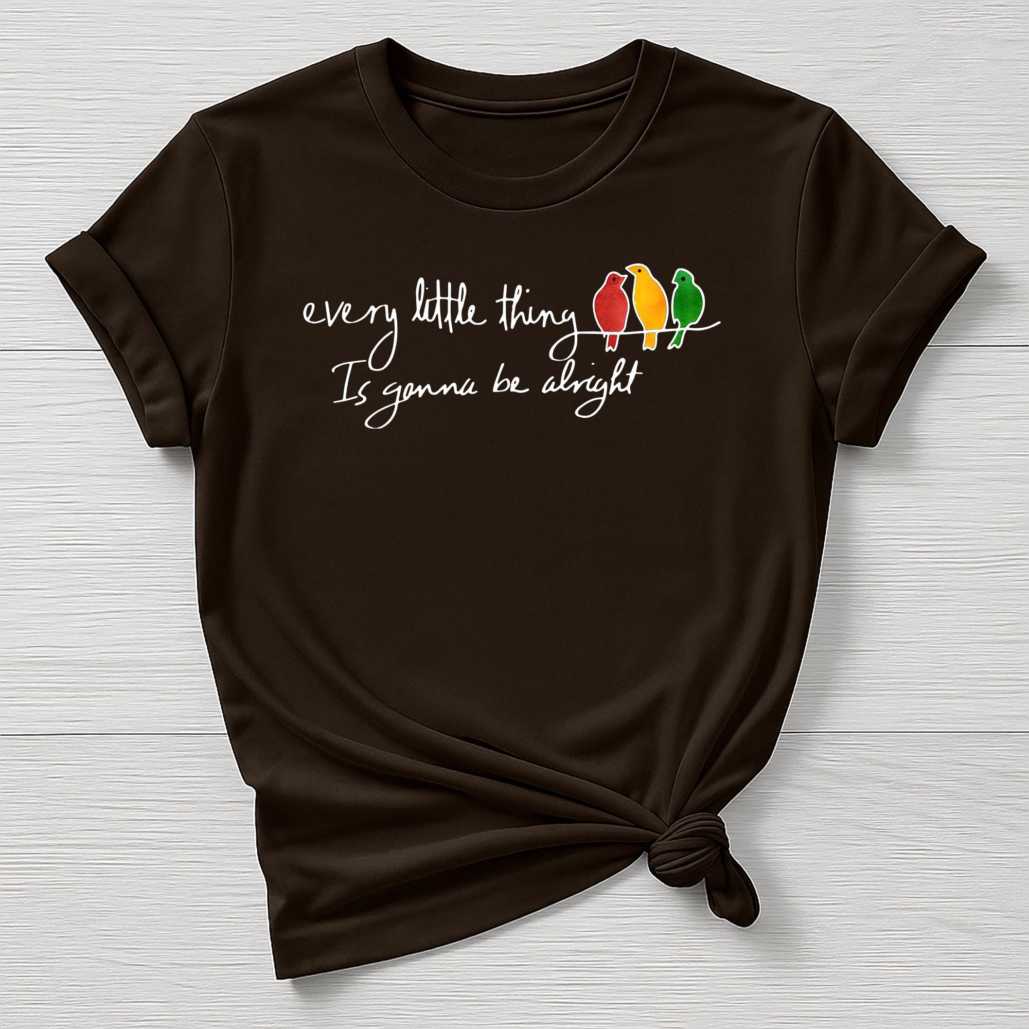 Music T-Shirt : Every Little Thing 3 Birds Design, Gildan Softstyle
